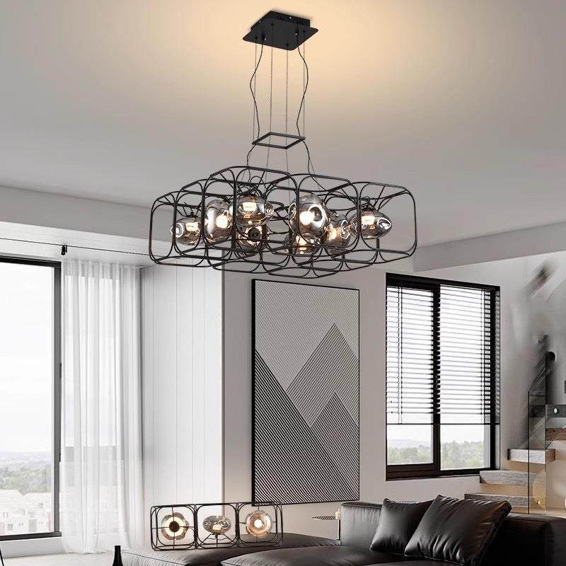 设计师客厅灯复艺术玻古璃工业展风意851样创板房餐厅楼梯厅装饰,家装灯饰光源,智能吊灯,淘宝优惠券,粉丝福利购,淘宝优惠卷