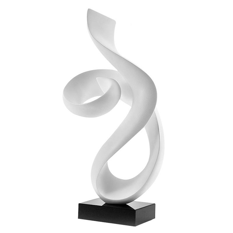 现代简约创意白110色树雕脂塑摆家居客厅玄关电视柜软装饰酒品件