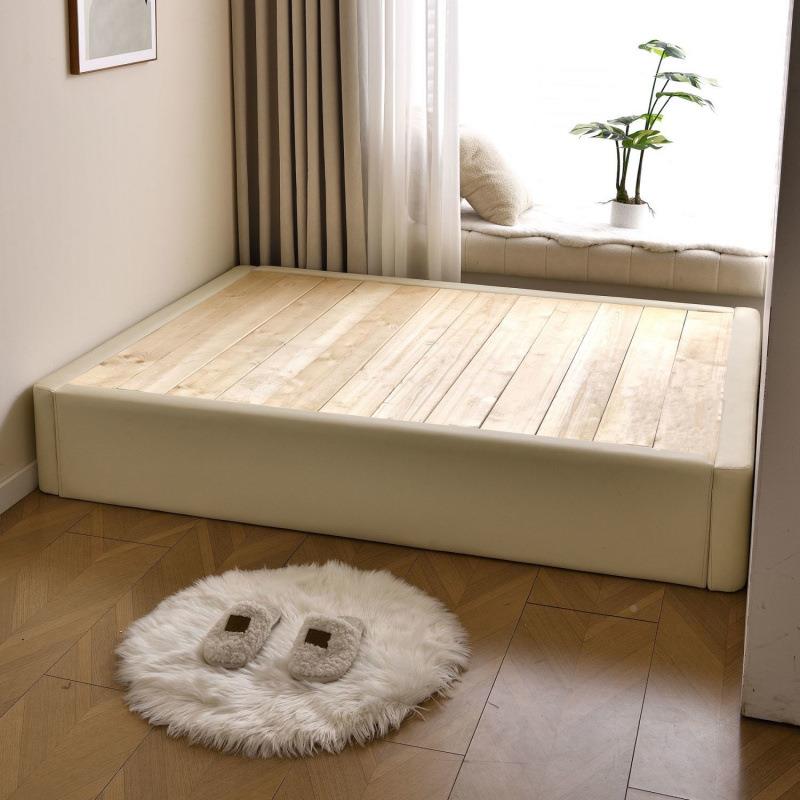 无床床实落地榻榻床WXM地台床小户木型排骨架床架头子底米座