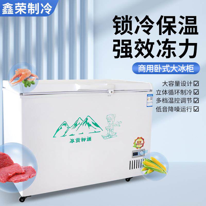 商用容量卧式冰柜全冰箱家用冷藏BCS柜大保鲜冷速冻柜铜管商用卧