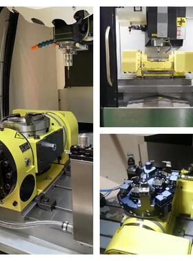 日研小型数控分N度转台盘CC10518度圆020CNC1052平衡柱体中心分头