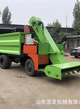 五立车方粪双驱动力清粪车板养牛棚FIR地面扫粪收刮上料全自动扒