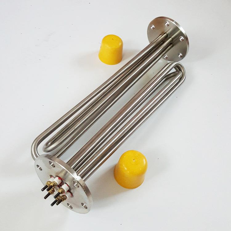 04不锈钢电加热管大功率发导XRDR-FLG3热油加加热管法炉兰式热管