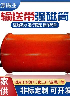 送带强磁筒高强力磁滚筒式除铁器全磁吸铁器76002永磁滚筒磁输选
