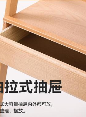 榉木抽架屉画架美术专用收纳可叠油20240513画上色木质展架折童箱