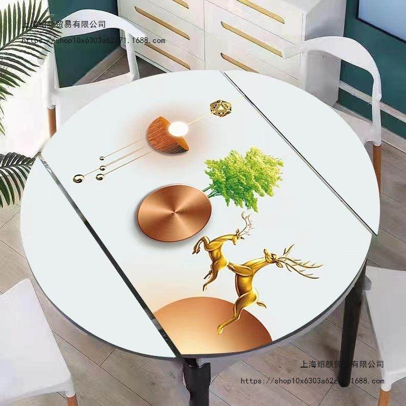 桌桌布餐圆形折伸缩桌桌垫pvc软玻璃防水防油pxx40451椭新款免叠,居家布艺,桌布,淘宝优惠券,粉丝福利购,淘宝优惠卷