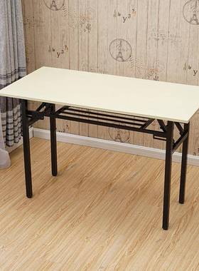 餐桌用OPJ饭店餐厅家方形早餐出租房店用可折叠桌子户外快长餐商