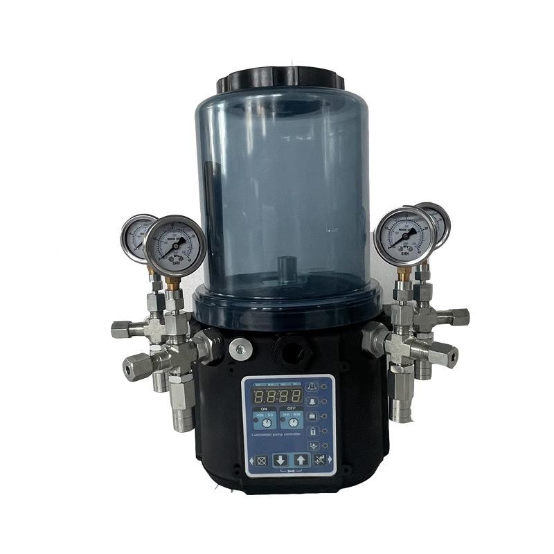 产厂家搅拌机主机OUJ滑浓油泵润4出生口4润升带时间控制电动滑泵