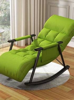 摇摇厅椅阳台家休用闲摇椅躺大人卧室椅懒人沙74677发客午睡逍遥