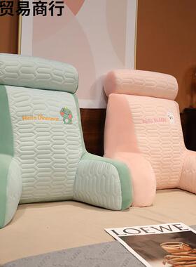 靠办垫护腰乳胶公室UTJ椅飘垫护颈孕妇床头靠背靠软垫老人护腰垫