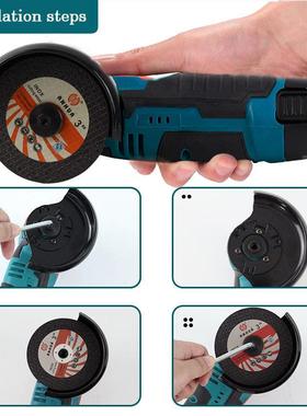 1v切锂电角磨22798机迷你用无刷小型家便携手持式充电割机有2刷磨