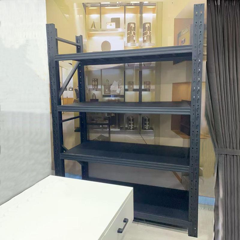磨砂DHV黑色架置物用架多商用仓库层仓储货物架家储藏室铁架子晋