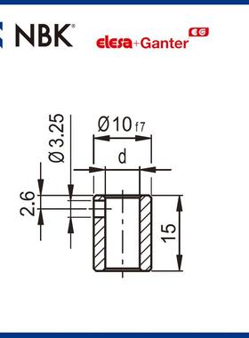 NBKELSARB5-SST用于RFUD50的E缩孔D套筒钢制0或不锈钢制机械配件