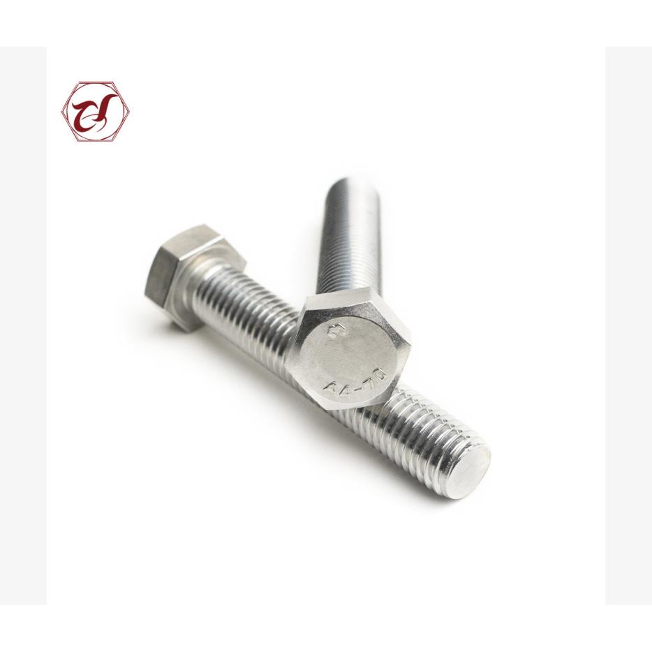 锈316DIN093AXL3外六角螺栓M1不2钢*180M12*20全牙