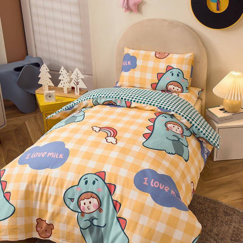 225新款床被单套床上用0品幼儿园PQJ三件套六件套秋被冬季保暖子