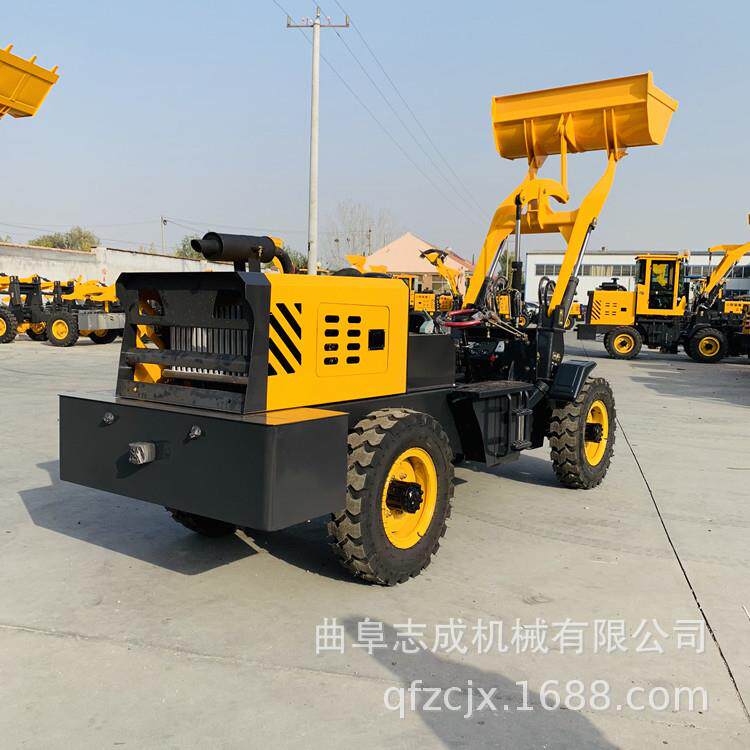 YAT建筑工地用小车1吨农用柴载油装铲机前卸式驱小四铲车