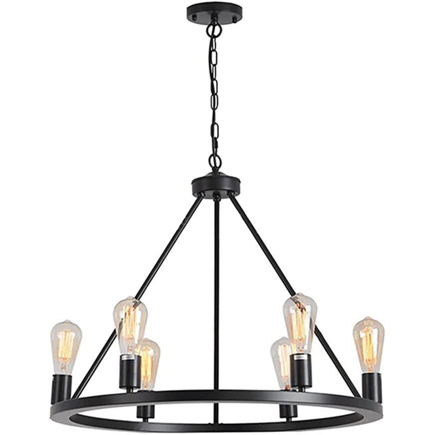 BA美式乡村铁艺古吊灯中岛吧台餐程厅F厨复房岛酒店96103工灯具