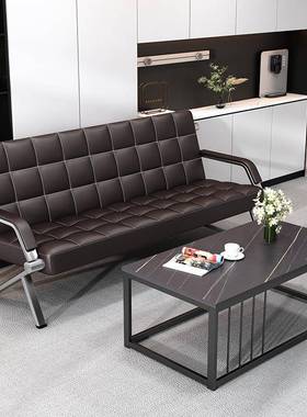 ZJH公沙办简约现商代办公室务接待三发人位茶几猫抓皮