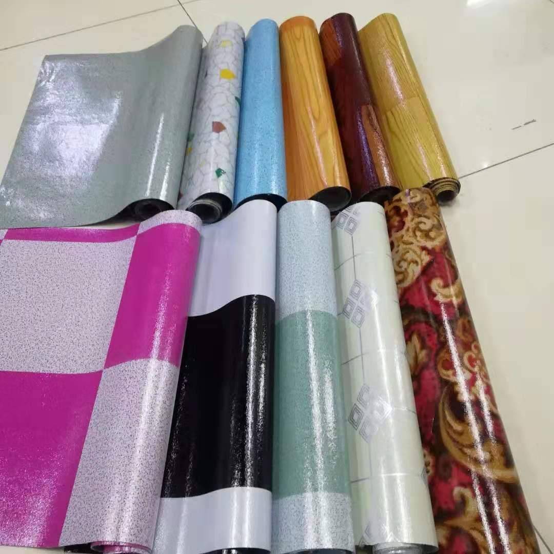 PVC地板革防水防滑地垫临时住房地毯仓库车间防尘毯防潮垫工程毯