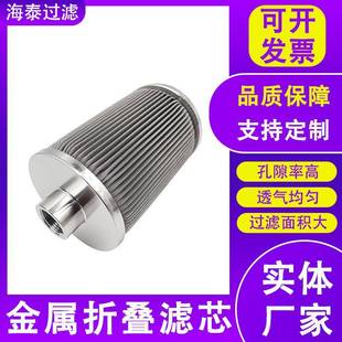 NHN波页状丝滤芯网过滤器折滤波芯折叠滤芯可清洗打波折熔体滤芯