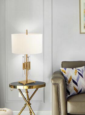 美式轻奢水晶灯创意台DIJ性台卧室样板个间酒店别墅奢华后现代简