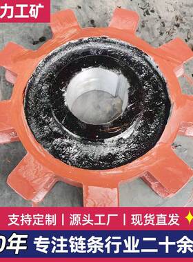 出售刮板机链轮输精铸钢链轮总成轮WFHNE链板提升机链总成送机链