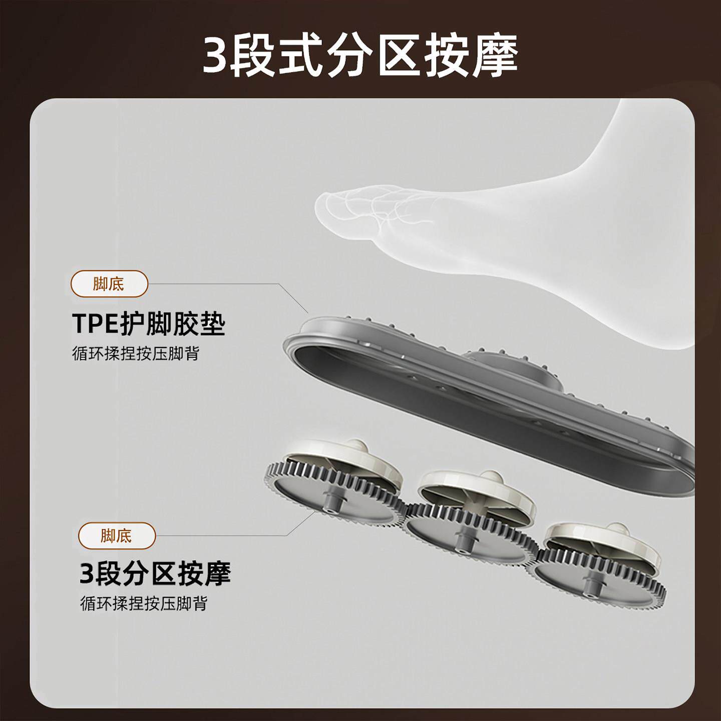 母恒亲节礼物 脚泡桶家用足浴盆洗温脚TC-056软胶电动按摩高深桶