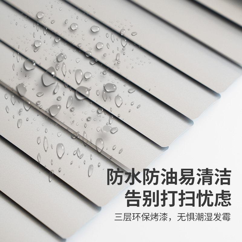叶窗帘光铝百叶铝合遮金百叶升降卷百帘房免打孔厨化妆室浴室轻奢