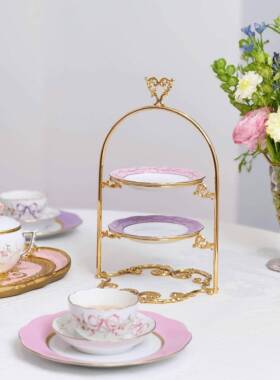 意大利佛XNN罗萨进铜口鎏金华丽手工点心架伦果盘置物架家用(品全