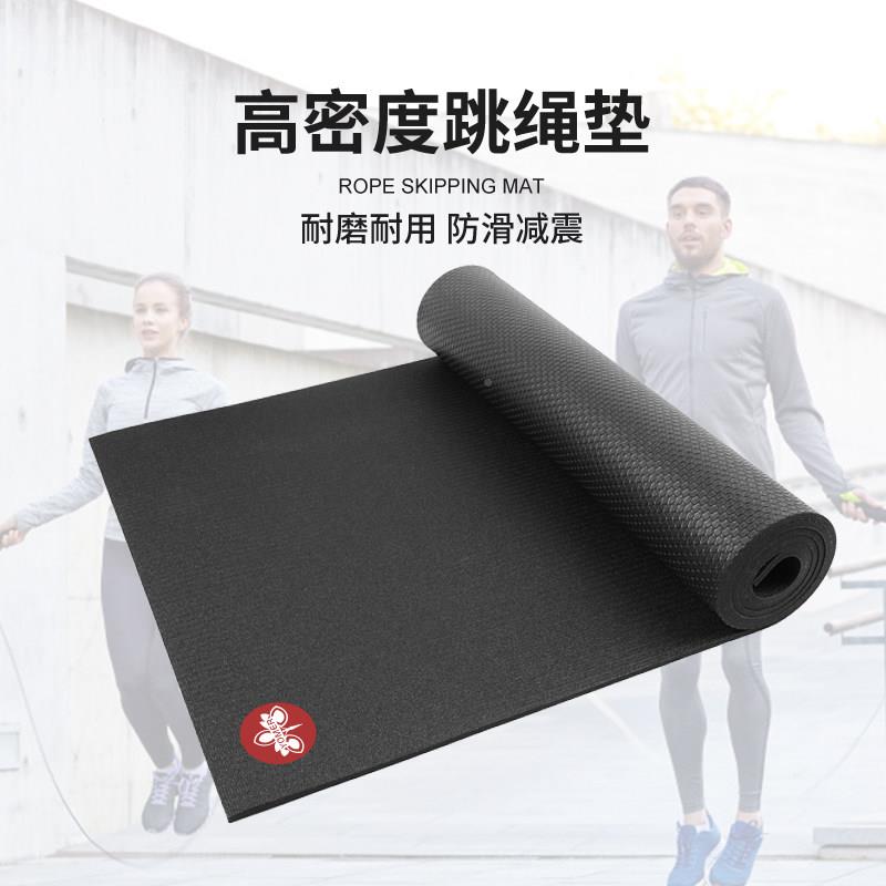 瑜伽房专用高密度黑YM12-8胶垫双垫面垫防滑地PVC黑耐用运动健身