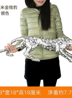 全实不掉色金钱豹摆件办公关T999室客电心视柜玄酒柜乔迁开厅业送