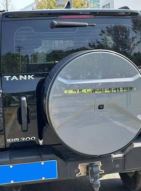 坦用克00不锈钢备胎改装后罩备胎壳保80925护罩盖外观越野装专饰