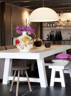 北欧白色实约木会PBN议桌简工作室办谈公桌洽桌现代工作台长方形