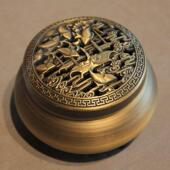 沉香博物馆纯铜香内OZE炉家庭室紧凑宗禅檀香沉香炉底宣德平底燃