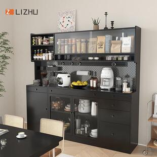 北欧餐柜体式日餐柜高柜一靠墙52320茶洞洞板储物柜碗盘柜水柜定
