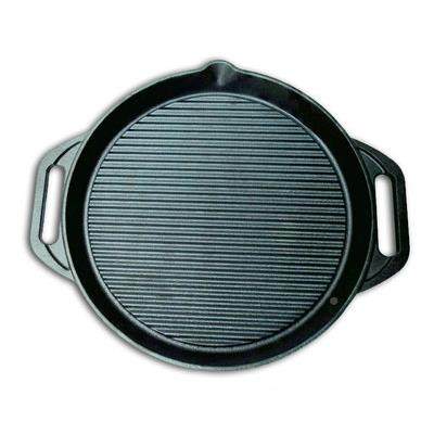 商用家用户煎XOB外北炙子烤肉烤盘无铸铁条纹牛排锅京加厚涂层铸