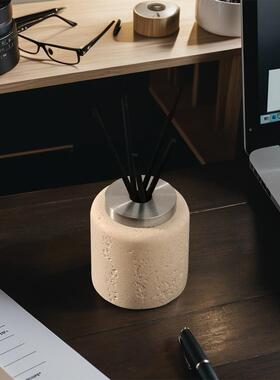 洞DX40石纹理香薰瓶瓶室高摆级酒店家用内空自装瓶子分装瓶无火香