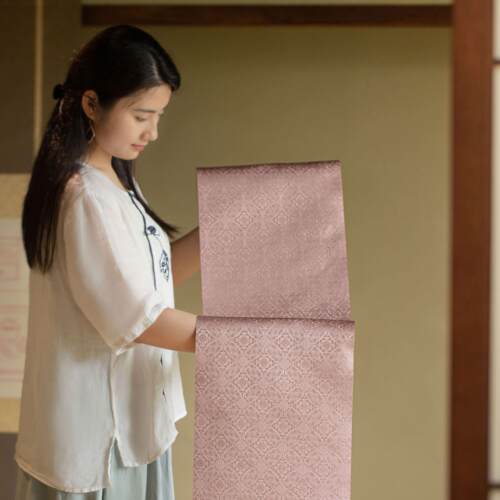 ·唐草纹茶席IFQ覆中古禅式茶桌布桌垫子双面意布艺桌旗