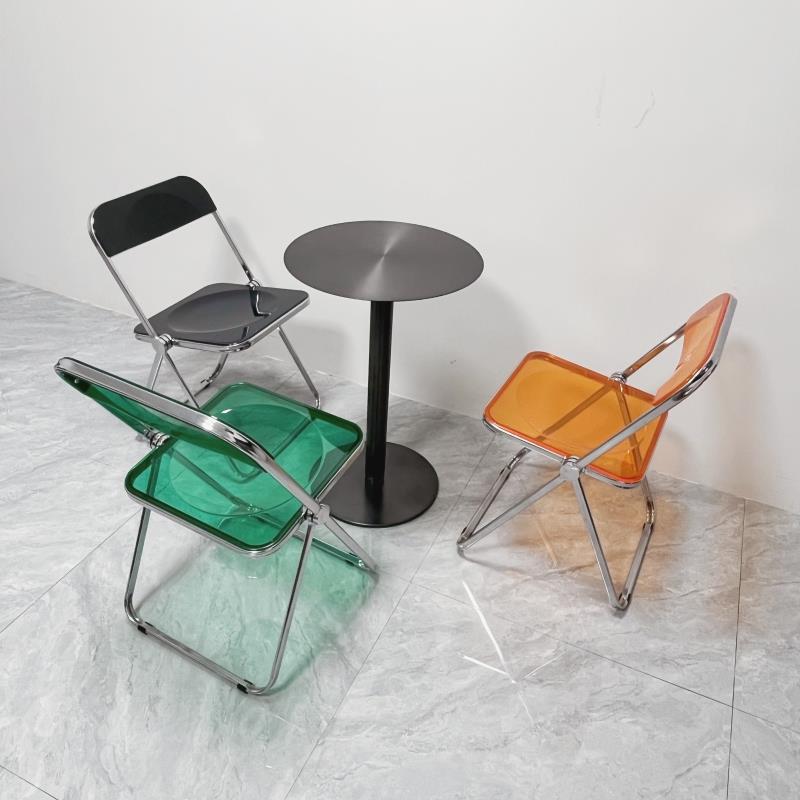 网红茶店咖啡厅圆形吧属台桌UJW艺不锈钢工业风金铁实奶心小圆桌