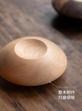 墨生氛活 烛香薰 雪松木制香烛ITP木摆件覆古围台感家用桌面装饰