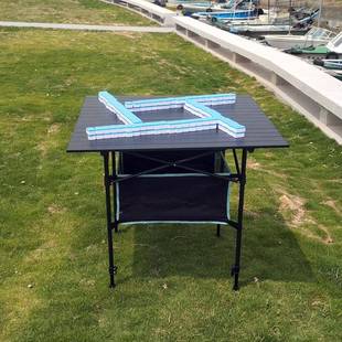 户外折叠桌子铝合可调节S2052摆摊桌携便式 升降桌蛋卷金长沙滩烧