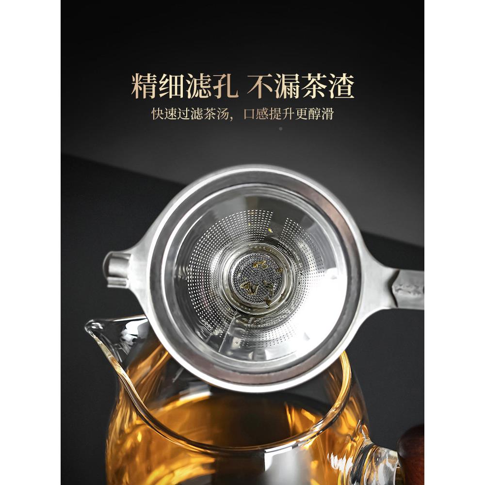 2024新款茶漏茶滤高档大士OMX过钢茶叶过滤器公道革杯滤网茶具马