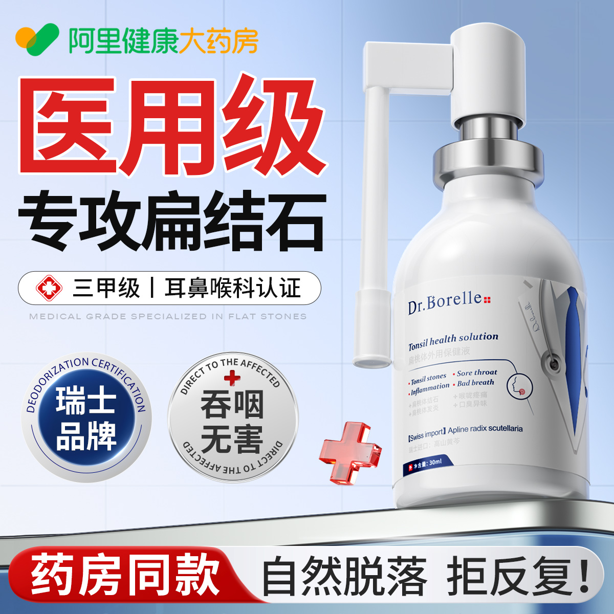 瑞士医研·耳鼻喉科】专祛扁结石