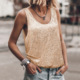 Glitter top loose bling sparkling vest亮片上衣宽松闪闪背心女