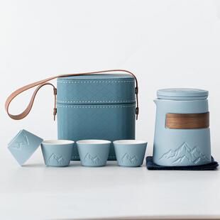 远山客杯一壶四可携式旅nz-20240功夫茶具套组家行用办公户外快露