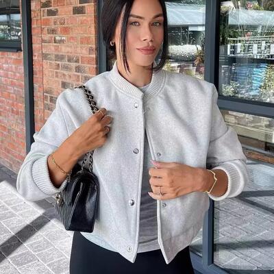 Baseball jersey cardigan top jacket women 棒球服开衫上衣外套