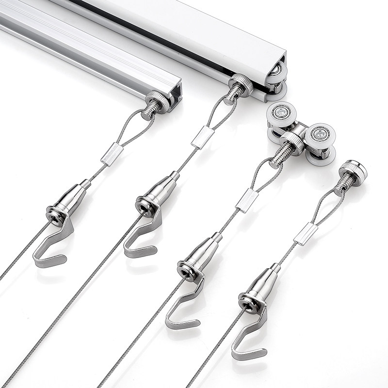 滑轮螺母轨道挂画器画廊t挂画钩挂画绳吊钩挂镜线可调节移动挂画,基础建材,钢丝吊码,淘宝优惠券,粉丝福利购,淘宝优惠卷