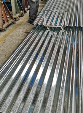 镀锌波浪板 波距76mm 波深18mm 板厚0.6mmJ 宽83.6公分 长0.5-2米