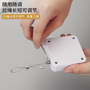 免打孔闭门器拉绳推拉门办公室卫A生间卧室家用自动简易静音关门