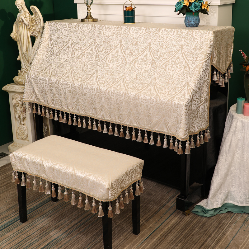 立式钢琴罩防尘i罩半包钢琴布盖布全披加厚布艺半罩现代简约全罩